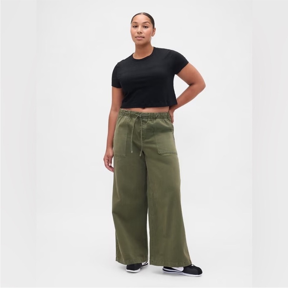 NWT! GAP Olive Green Mid Rise Easy Baggy Pants - Multiple #844495 🩷 - Picture 5 of 14